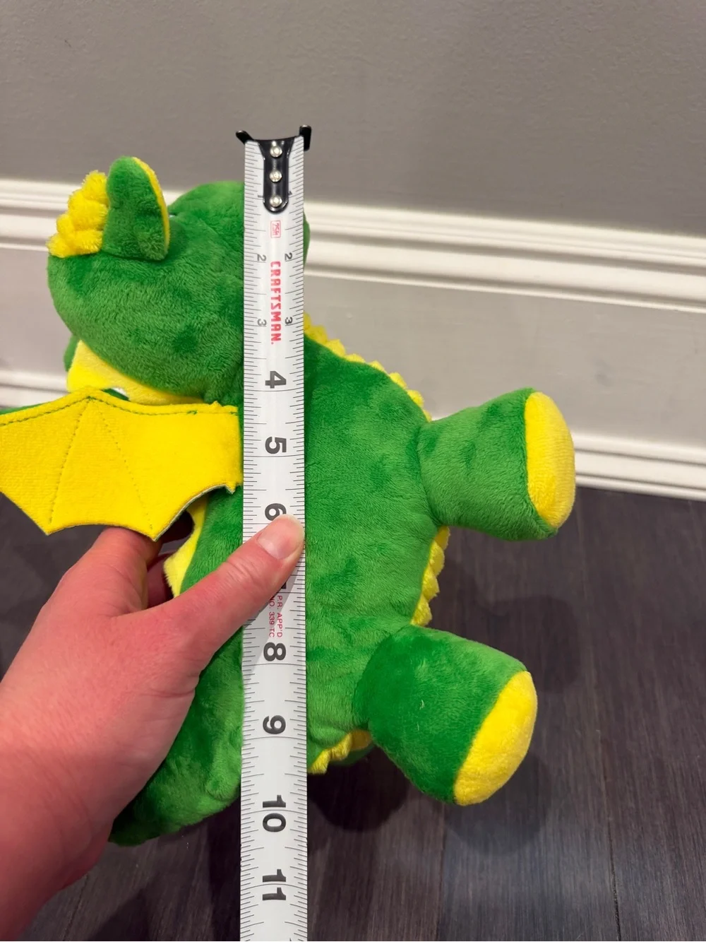 NWOT Green & Yellow Tough Dog Toy Plush Stuffed Animal